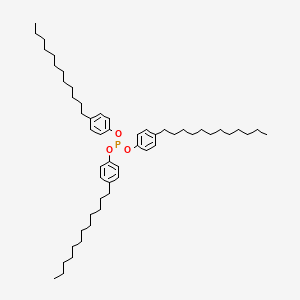 molecular formula C54H87O3P B13764079 Tris(4-dodecylphenyl) phosphite CAS No. 54076-72-1