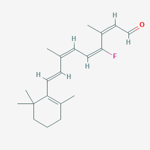 (2Z,4E,6Z,8E)-4-fluoro-3,7-dimethyl-9-(2,6,6-trimethylcyclohexen-1-yl)nona-2,4,6,8-tetraenal