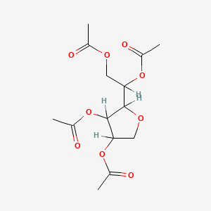 molecular formula C14H20O9 B13764108 1,4-Anhydro-D-glucitol tetraacetate CAS No. 53905-78-5