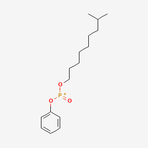 molecular formula C16H26O3P+ B13764126 Phosphonic acid, isodecyl phenyl ester CAS No. 68311-09-1
