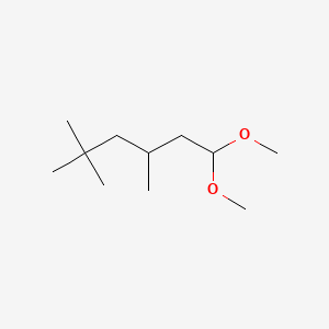 molecular formula C11H24O2 B13764134 1,1-Dimethoxy-3,5,5-trimethylhexane CAS No. 72894-13-4