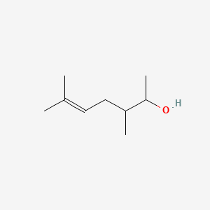 molecular formula C9H18O B13764228 3,6-Dimethylhept-5-en-2-ol CAS No. 63024-79-3