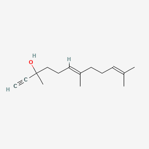 molecular formula C15H24O B13764230 3,7,11-Trimethyldodeca-6,10-dien-1-yn-3-ol CAS No. 54325-12-1