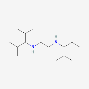 molecular formula C16H36N2 B13764275 N,N'-bis[1-isopropyl-2-methylpropyl]ethylenediamine CAS No. 58789-70-1