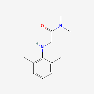 molecular formula C12H18N2O B13764287 Acetamide, N,N-dimethyl-2-(2,6-xylidino)- CAS No. 77045-28-4