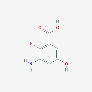 Benzoic acid, 3-amino-2-fluoro-5-hydroxy-