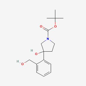 Tert-butyl 3-hydroxy-3-[2-(hydroxymethyl)phenyl]pyrrolidine-1-carboxylate
