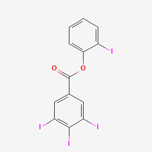 molecular formula C13H6I4O2 B13764366 Phenol, 2-iodo-, 3,4,5-triiodobenzoate CAS No. 73986-56-8