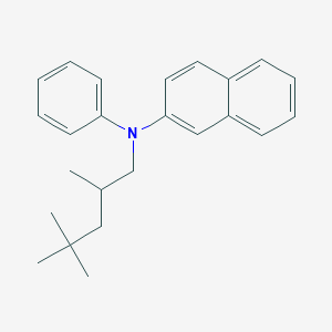molecular formula C24H29N B13764425 Pentanamine, 2,4,4-trimethyl-N-1-naphthalenyl-N-phenyl- CAS No. 68845-34-1