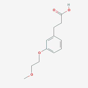 B1376448 3-[3-(2-Methoxyethoxy)phenyl]propanoic acid CAS No. 1035271-23-8