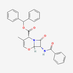 molecular formula C28H24N2O5 B13764506 Intermediate 3 of Latamoxef Sodium 
