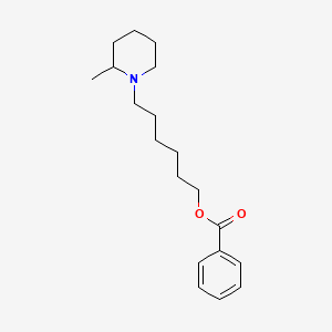 molecular formula C19H29NO2 B13764535 6-(2-Methylpiperidin-1-yl)hexyl benzoate CAS No. 64050-32-4