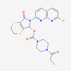 molecular formula C22H22ClN5O4S2 B13764577 Suproclone CAS No. 77590-92-2