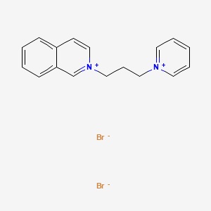 molecular formula C17H18Br2N2 B13764580 Isoquinolinium, 2-(3-(pyridinio)propyl)-, dibromide CAS No. 64047-60-5