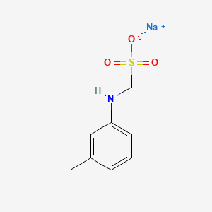 molecular formula C8H10NNaO3S B13764586 Sodium m-toluidinomethanesulphonate CAS No. 6274-20-0