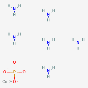 molecular formula CoH18N6O4P B13764622 azane;cobalt(3+);phosphate CAS No. 55494-92-3