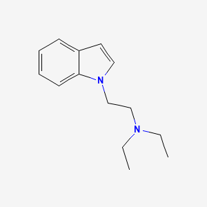 molecular formula C14H20N2 B13764654 Indole, 1-(2-diethylaminoethyl)- CAS No. 72395-46-1