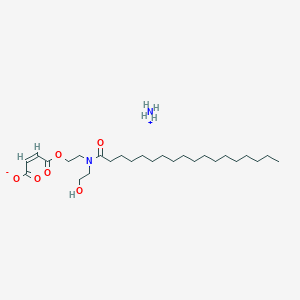 molecular formula C26H50N2O6 B13764685 azanium;(Z)-4-[2-[2-hydroxyethyl(octadecanoyl)amino]ethoxy]-4-oxobut-2-enoate CAS No. 67815-97-8