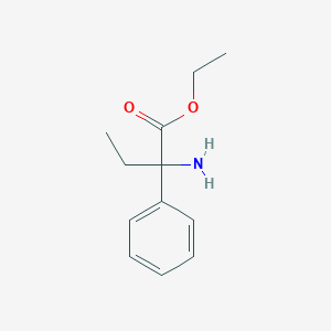 molecular formula C12H17NO2 B137647 Ethyl 2-amino-2-phenylbutanoate CAS No. 6480-87-1