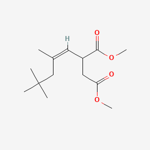 molecular formula C14H24O4 B13764758 Dimethyl (2,4,4-trimethylpentyl)succinate, didehydro derivative CAS No. 69929-08-4