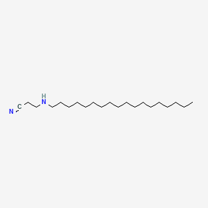molecular formula C21H42N2 B13764771 Propanenitrile, 3-(octadecylamino)- CAS No. 6281-72-7