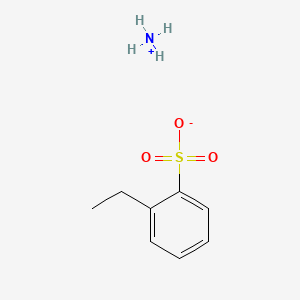 molecular formula C8H10O3S.H3N<br>C8H13NO3S B13764833 Ammonium ethylbenzenesulfonate CAS No. 86388-71-8