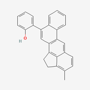 molecular formula C27H20O B13764863 Phenol, (1,2-dihydro-3-methylbenz(j)aceanthrylen-11-yl)- CAS No. 56803-43-1