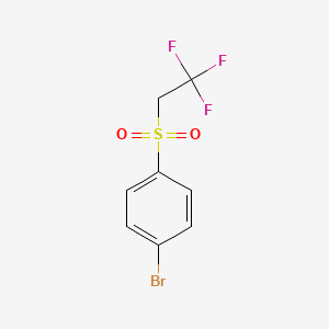 molecular formula C8H6BrF3O2S B1376492 1-Bromo-4-((2,2,2-trifluoroethyl)sulfonyl)benzene CAS No. 648905-23-1