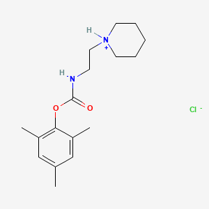 molecular formula C17H27ClN2O2 B13764955 N-(2-Piperidinoethyl)carbamic acid, mesityl ester, hydrochloride CAS No. 77985-28-5