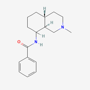 molecular formula C17H24N2O B13764958 trans-Decahydro-8-benzamido-2-methylisoquinoline CAS No. 53525-90-9