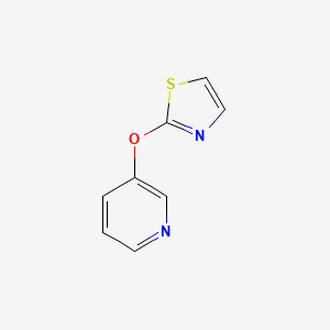 molecular formula C8H6N2OS B1376507 3-(1,3-Thiazol-2-yloxy)pyridine CAS No. 1182041-66-2