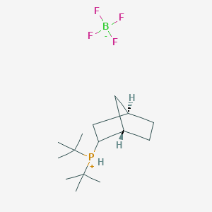 molecular formula C15H30BF4P B13765089 DI-Tert-butyl-2-norbornylphosphonium hbf4 salt 