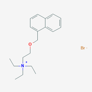 molecular formula C19H28BrNO B13765091 N,N,N-Triethyl-2-[(naphthalen-1-yl)methoxy]ethan-1-aminium bromide CAS No. 6276-85-3