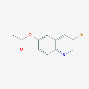 molecular formula C11H8BrNO2 B1376512 3-Bromoquinolin-6-yl acetate CAS No. 1022151-47-8