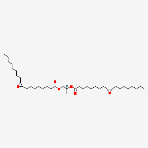 molecular formula C39H72O6 B13765178 Propylene bis[3-Octyloxiran-2-octanoate] CAS No. 67860-05-3