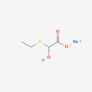 molecular formula C4H7NaO3S B13765205 Sodium;2-ethylsulfanyl-2-hydroxyacetate 