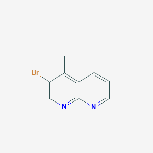 molecular formula C9H7BrN2 B1376522 3-Bromo-4-methyl-1,8-naphthyridine CAS No. 893566-54-6