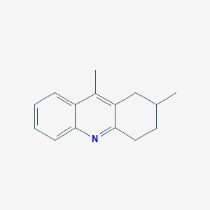 molecular formula C15H17N B13765254 2,9-Dimethyl-1,2,3,4-tetrahydroacridine CAS No. 568555-88-4