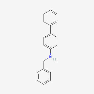 molecular formula C19H17N B13765284 Benzyl-biphenyl-4-YL-amine CAS No. 73842-48-5