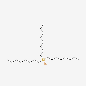 molecular formula C24H51BrSi B13765294 Silane, bromotrioctyl- CAS No. 68900-90-3
