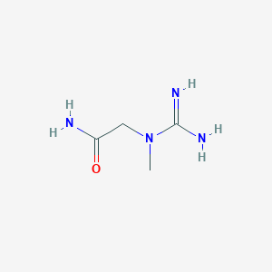 molecular formula C4H10N4O B13765313 Acetamide,2-[(aminoiminomethyl)methylamino]- 