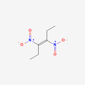 molecular formula C6H10N2O4 B13765333 3,4-Dinitro-3-hexene 