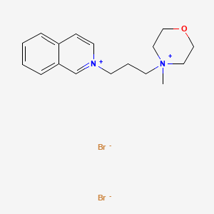 molecular formula C17H24Br2N2O B13765362 Isoquinolinium, 2-(3-(4-methylmorpholino)propyl)-, dibromide CAS No. 64059-44-5