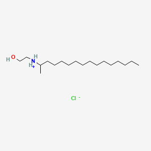 molecular formula C18H40ClNO B13765411 2-((1-Methylpentadecyl)amino)ethanol hydrochloride CAS No. 56167-08-9