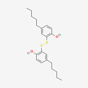 molecular formula C22H30O2S2 B13765416 2,2'-Dithiobis(4-pentylphenol) CAS No. 60774-06-3