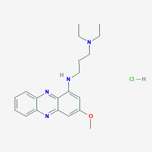 molecular formula C20H27ClN4O B13765425 N',N'-diethyl-N-(3-methoxyphenazin-1-yl)propane-1,3-diamine;hydrochloride CAS No. 7403-49-8