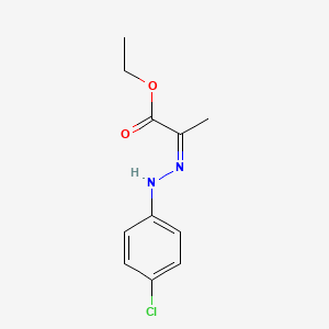 molecular formula C11H13ClN2O2 B13765439 ethyl (2Z)-2-[2-(4-chlorophenyl)hydrazinylidene]propanoate CAS No. 5296-86-6