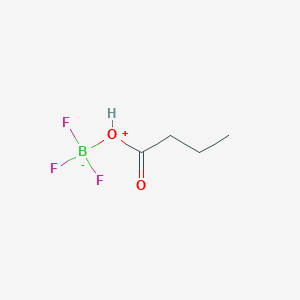 molecular formula C4H8BF3O2 B13765476 Borate(1-), (butanoato-kappaO)trifluoro-, hydrogen, (T-4)- CAS No. 68003-52-1