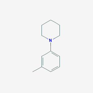molecular formula C12H17N B13765493 1-(3-Methylphenyl)piperidine CAS No. 71982-24-6