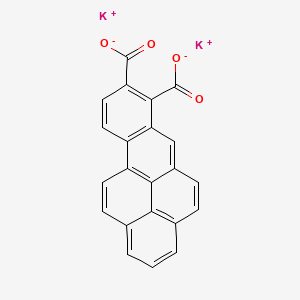 molecular formula C22H10K2O4 B13765545 dipotassium;benzo[a]pyrene-7,8-dicarboxylate CAS No. 63041-32-7